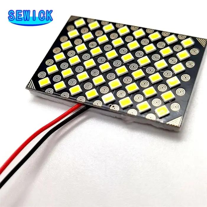 50 pièces CANBUS C5W led T10 prise 12/24/48SMD 2835 puce LED feston ampoule voiture dôme lumière Can
