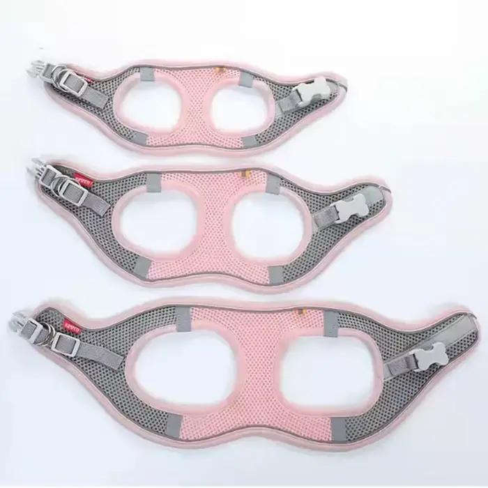 Harnais réfléchissant en nylon pour chiens et chats confortables et sécurisés pour les promenades nocturnes et diurnes