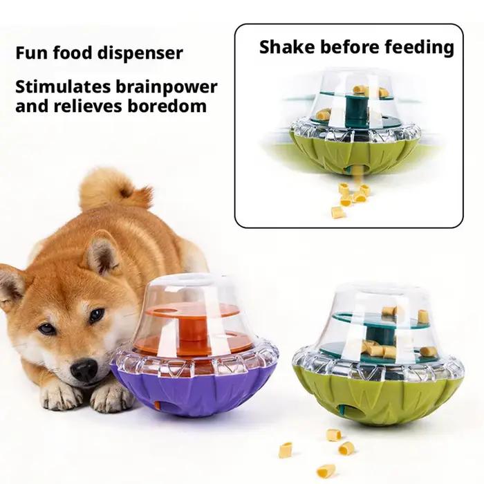 Jouet distributeur de friandises pour chiens et chats stimulant mentalement et favorisant l'alimentation saine et lente