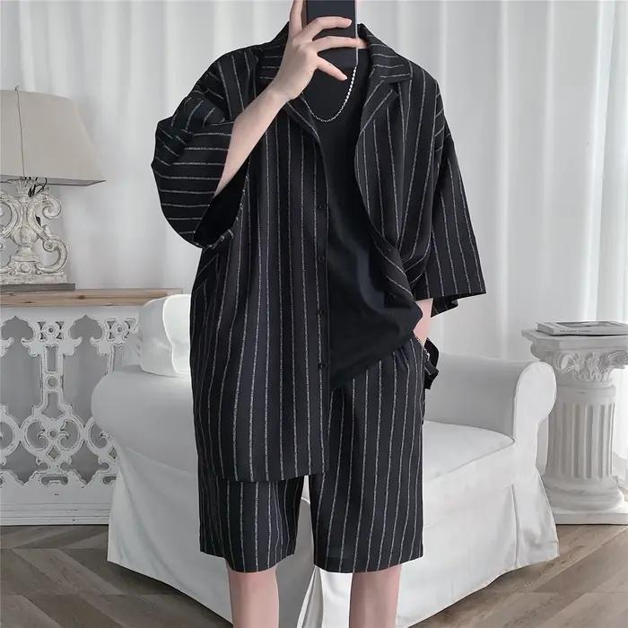 Veste et short de survêtement de Style coréen pour hommes