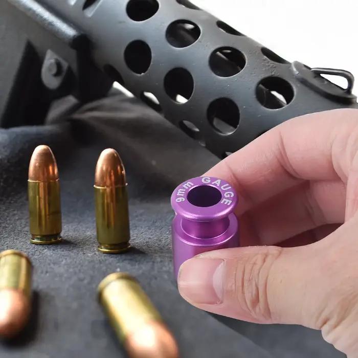 Vérificateur de munitions tactique 223/5.56x45mm 308Win/7.62x51mm 9mm.40SW.38Super pistolet cartouche jauge munitions accessoire de rechargement