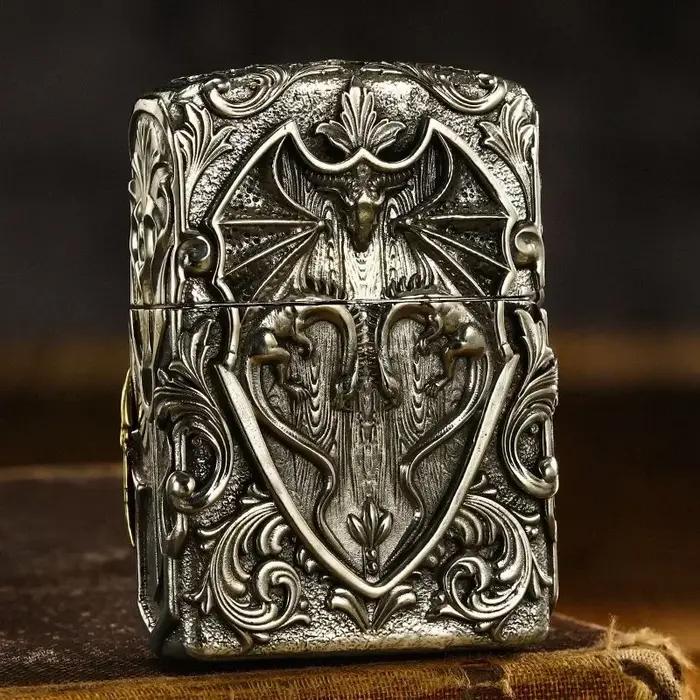 Briquet zippo collection coupe-vent ange gardien blindé dans une boîte