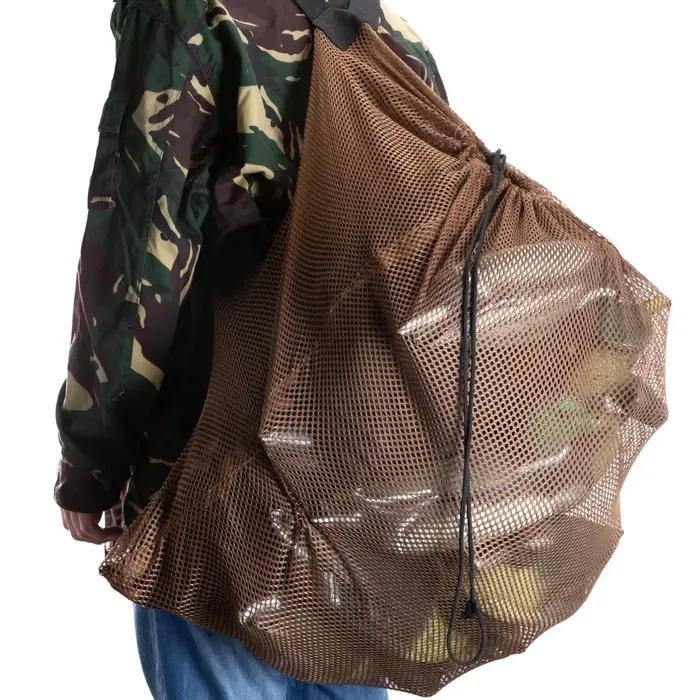Sac filet nylon transport leurres canards pigeons oies volaille grande capacité sangle ajustable