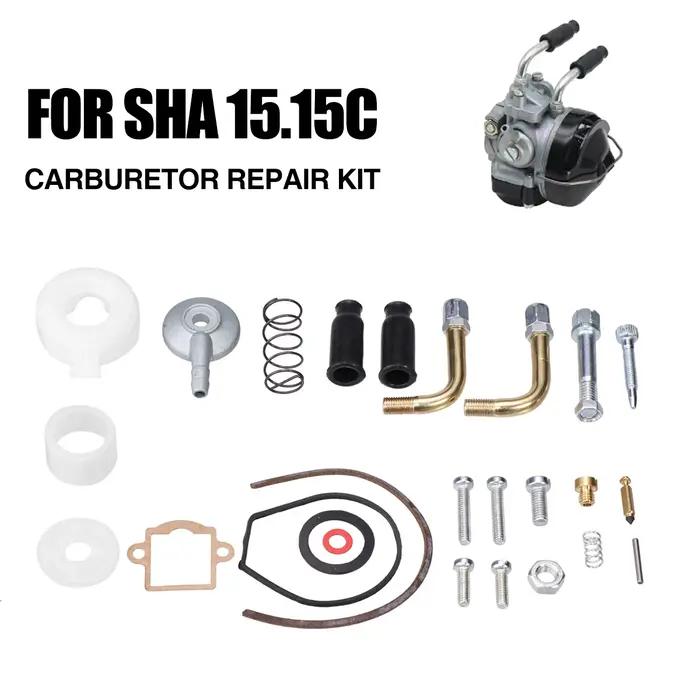 ZSDTRP-Kit de Réparation de Carburateur pour DELLORT SHA 15.15, avec Câble Coudé à 90 °, Joint de Co