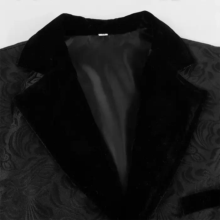 Gilet Vintage Steampunk en GlaGothique Noir pour Homme