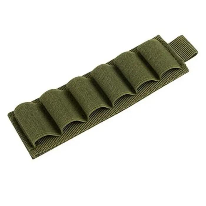 Support de coque de fusil de chasse rond tactique d'extérieur, support de recharge de balle de pistolet de munitions avec autocollant de support adhésif pour calibre 12