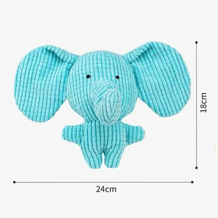 Jouet pour chien en peluche éléphant mignon, couineur, interactif, à mâcher, pour chiens de petite e