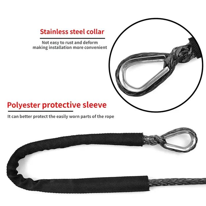 1/4 ''x 50' camion bateau remplacement d'urgence voiture accessoires extérieurs câble de corde de tr