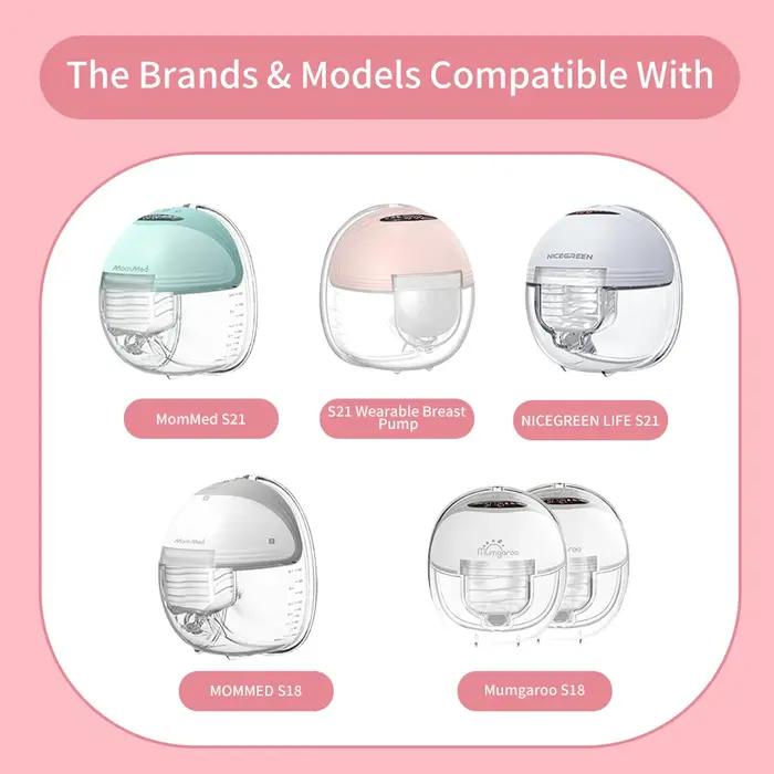 Pièces de tire-lait portables compatibles avec la pompe S18 S21, tasse de collecteur de lait, Valve