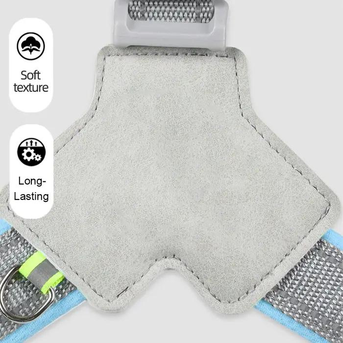 Harnais réfléchissant pour chiens de petite et moyenne taille, gilet pour promenades nocturnes, harnais de chiot, sangle de poitrine ajustable pour chiens de toutes les étapes de vie