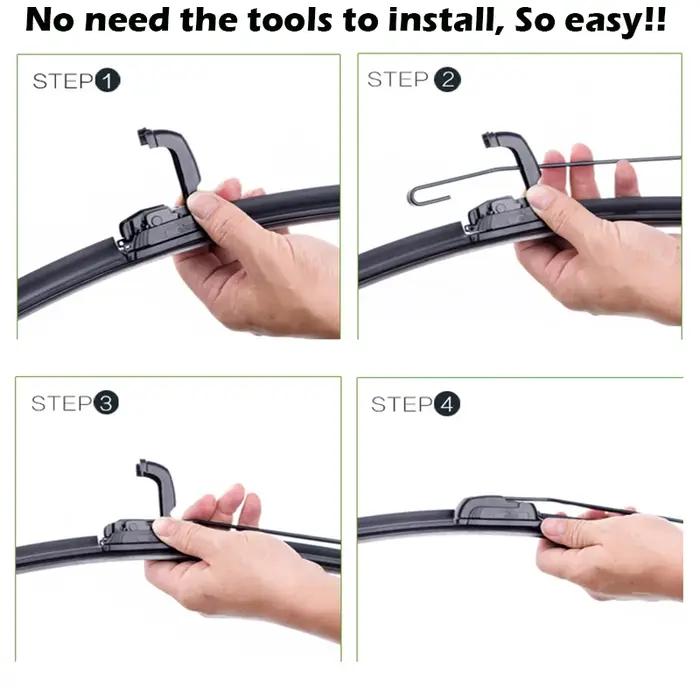 Erick's – jeu de balais d'essuie-glace avant et arrière, pour Seat Leon MK1 2000 – 2005, brosse de p