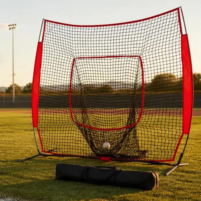 Filet d'entraînement de baseball 7x7 pour intérieur et extérieur