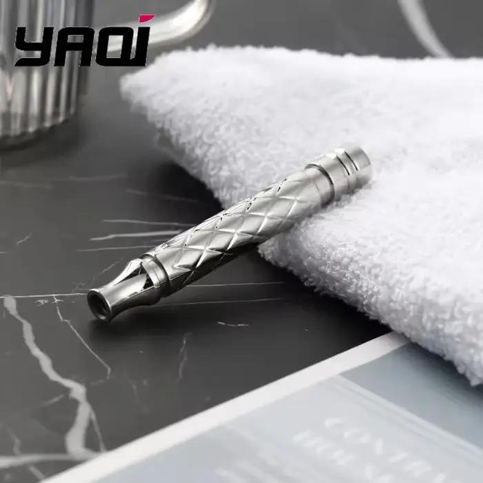 Manche de rasoir YAQI Harlequin en acier inoxydable 303 poli pour hommes