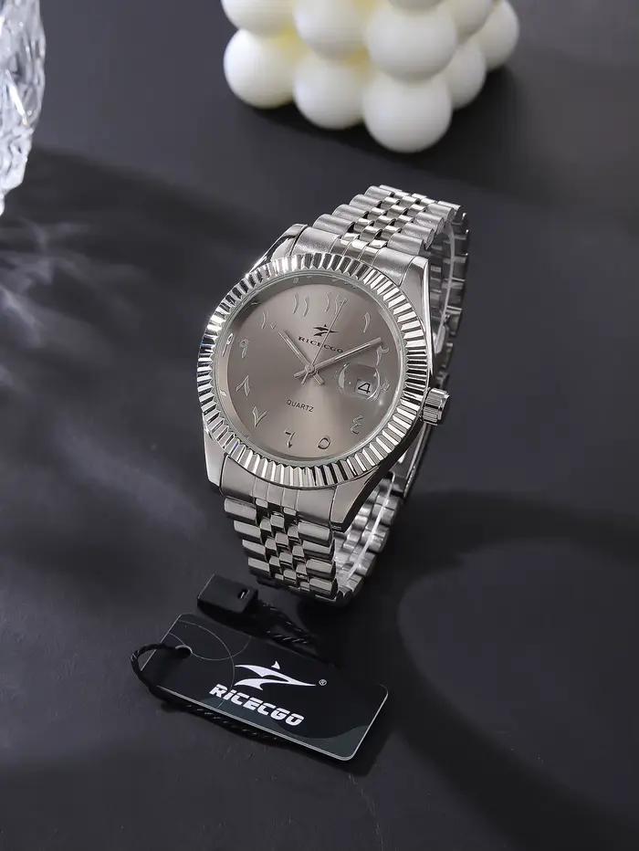 Montre homme sport acier inoxydable quartz chronographe - montre de luxe pour homme et femme cadeau