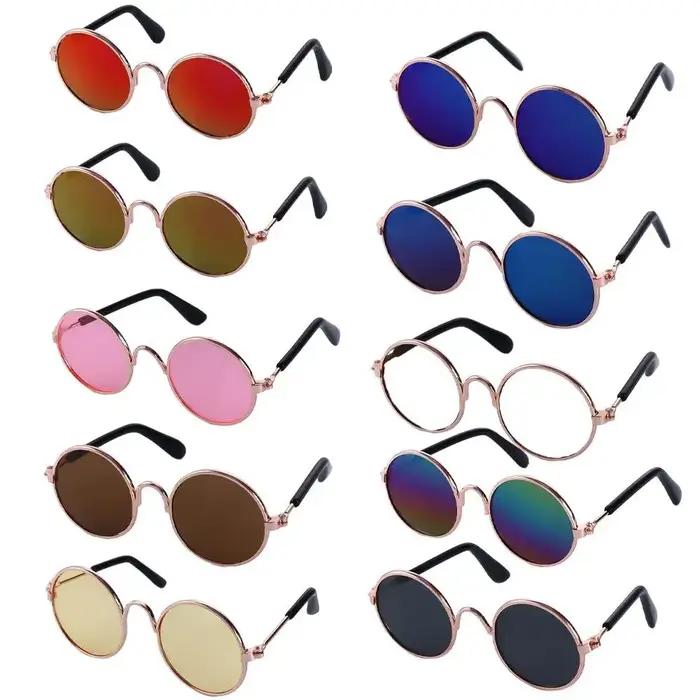 Lunettes de soleil rondes amusantes pour petit chien et chat