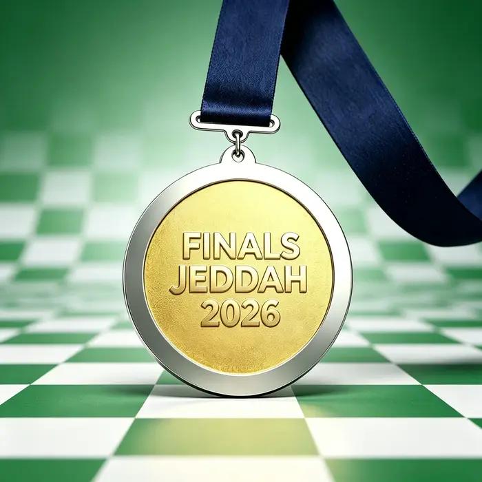 Médaille du Championnat des Clubs Asiatiques 2026, gagnant de l'équipe de football de Djeddah avec ruban, objet de collection de football