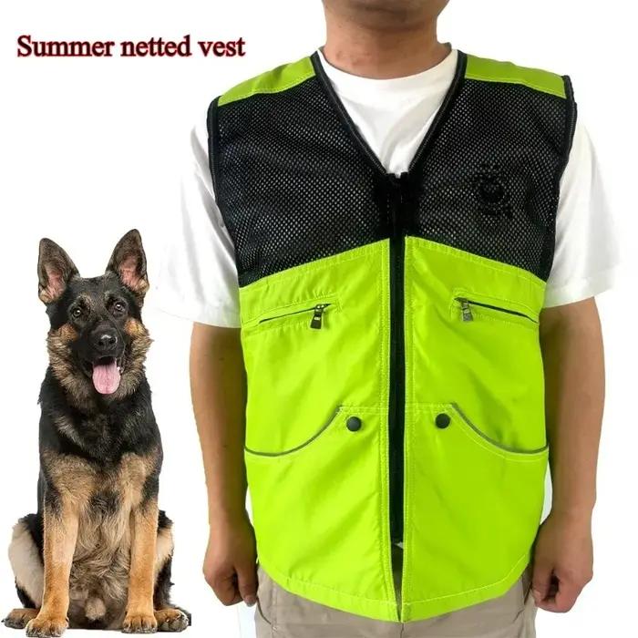 Gilet d'entraînement pour chien en maille respirante