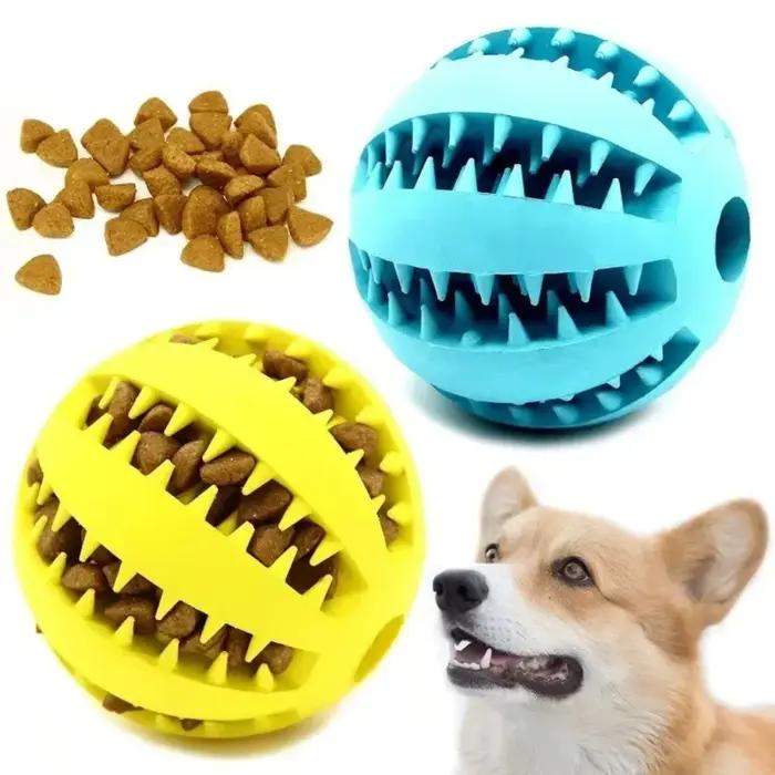 Jouet pour chien : Balle distributrice de nourriture et d'eau