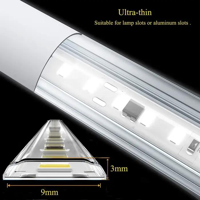 Bande lumineuse Led Ultra-fine et étanche, 10cm, 220V, 120 diodes/m, éclairage linéaire auto-adhésif
