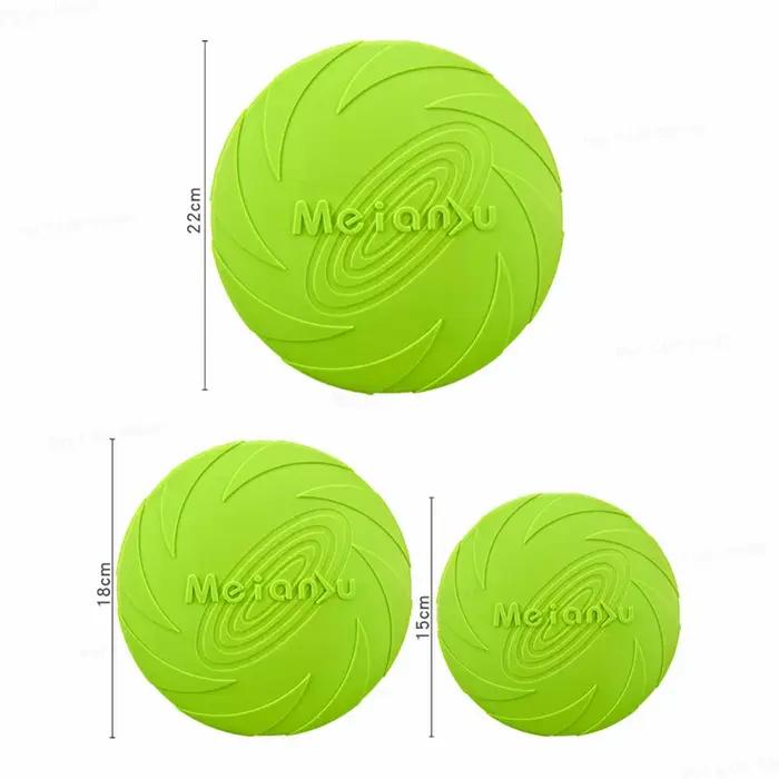 Jouet frisbee pour chien en caoutchouc résistant aux morsures