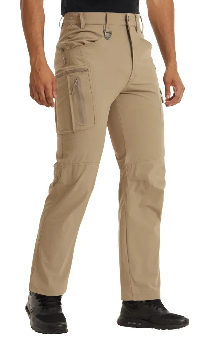 Pantalon randonnée travail TACVASEN léger nylon séchage rapide pêche cargo outdoor