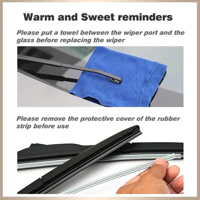 Pour Nissan Micra March K13 2010-2015 2011 2012 balais d'essuie-glace avant et arrière brosses de fe