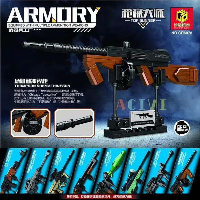 Blocs de construction d'armes tactiques militaire en plastique pour bureau collection originale occassions spéciales