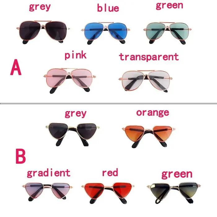 Fournitures mignon mode lunettes réflexion pour petit chien chat