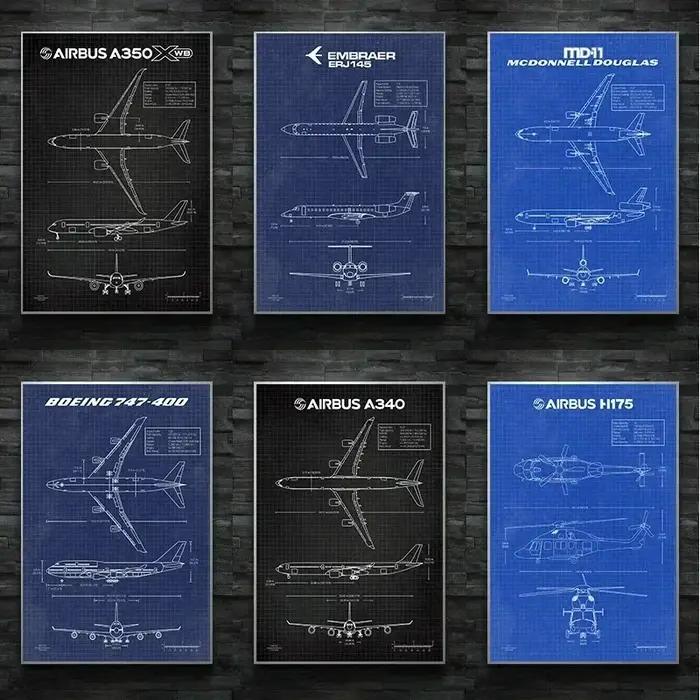 Affiche d'avion de l'armée de l'air