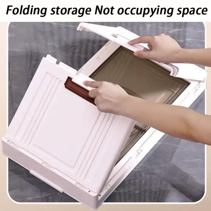 Boîte de rangement pliable moderne rectangle en polypropylène pour organisation de bureau, armoire, salon et cuisine 14 couleurs disponibles