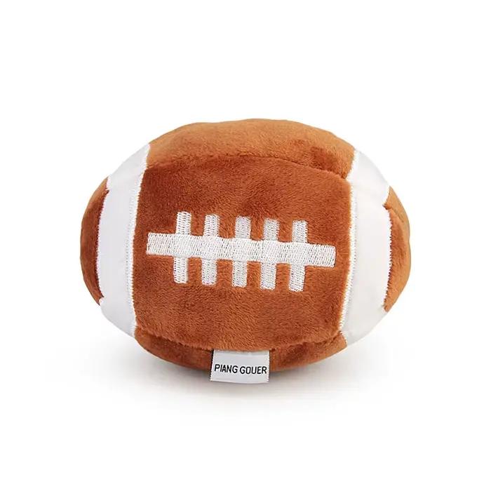 Jouet de football pour chien en forme de balle, jouet pour chiots, balle interactive de rugby souple, jouets pour chats occasions spéciales