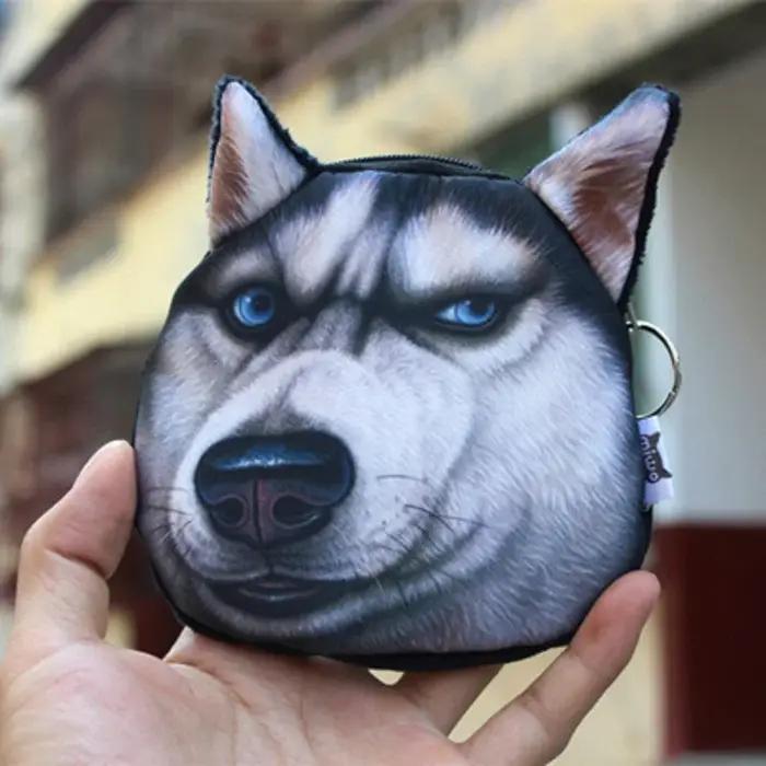 Sac de rangement mignon en forme de chien Akita Husky pour rangement et organisation des petits objets voyage pour enfants et adultes polyestère durable multicolore occasions spéciales