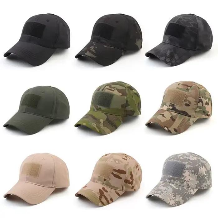 Casquette militaire camouflage réglable pour paintball, combat et activités tactiques outdoor