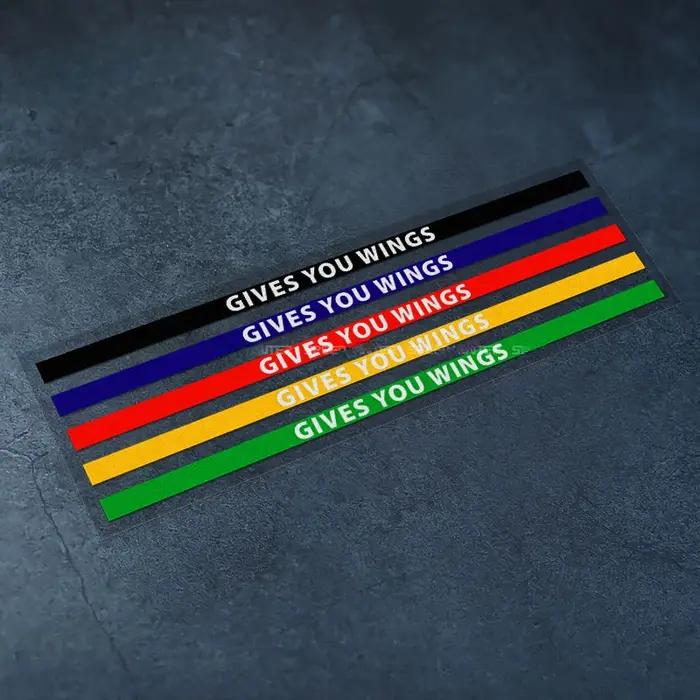 Autocollants colorés pour visière de casque de moto, 1 pièce, autocollants en vinyle amusants pour A