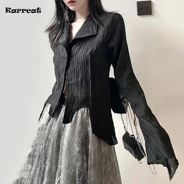 Karrcat – chemises gothiques noires