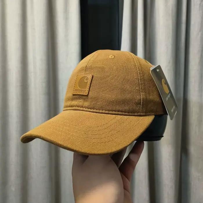 Casquette Carhart Workwear vintage délavée, casquette de baseball souple à visière incurvée, unisexe, style décontracté, streetwear, casquette de papa