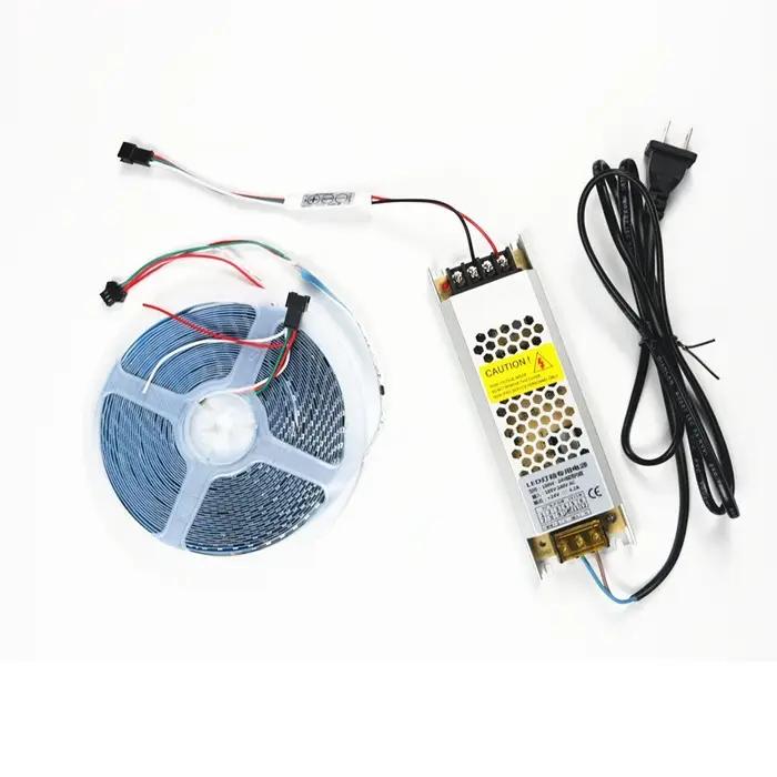 Bande lumineuse LED à flux, 16.5 pieds, 5M, 24V, étanche, DC24 SMD2835, pour bande linéaire Flexible