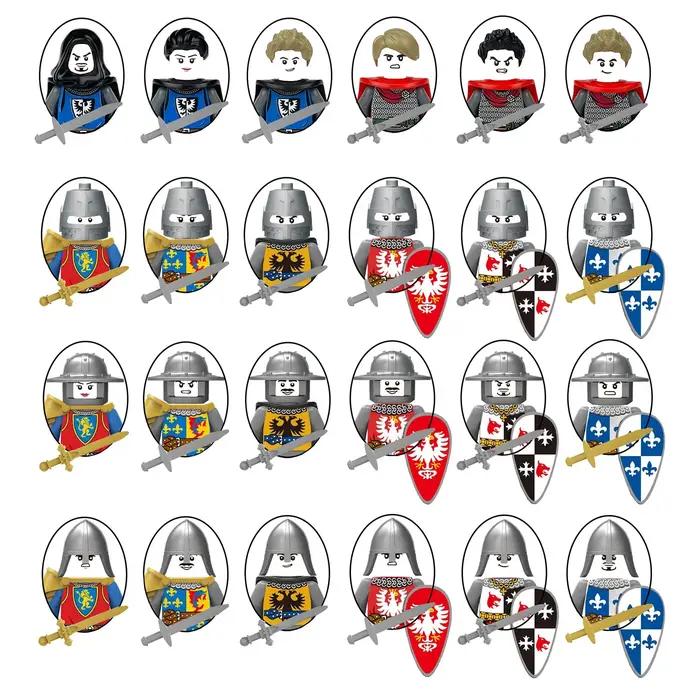 Décennie s de construction chevaliers médiévaux pour enfants, spartacus romain, soldats, arme, armure, casque, jouets pour enfants, cadeau