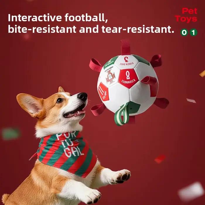 Jouet interactif pour animaux de compagnie FPF de l'équipe nationale de football du Portugal