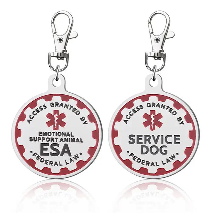 Étiquettes d'identification de chien de service pour chiens