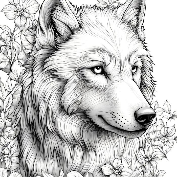 Livre de coloriage Wolf Pack pour adultes 20 pages de loups de prairie détaillés thérapie art thérapeutique pour adultes occasions spéciales relaxation et créativité
