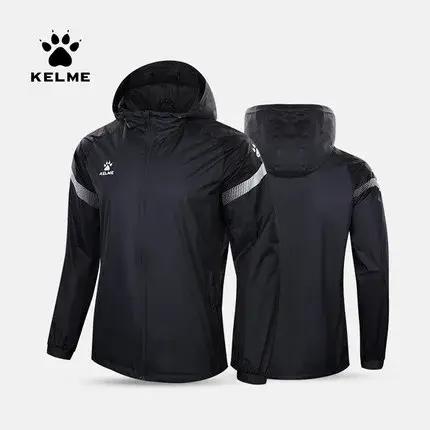 KELME hommes coupe-vent veste de course football enfant à capuche