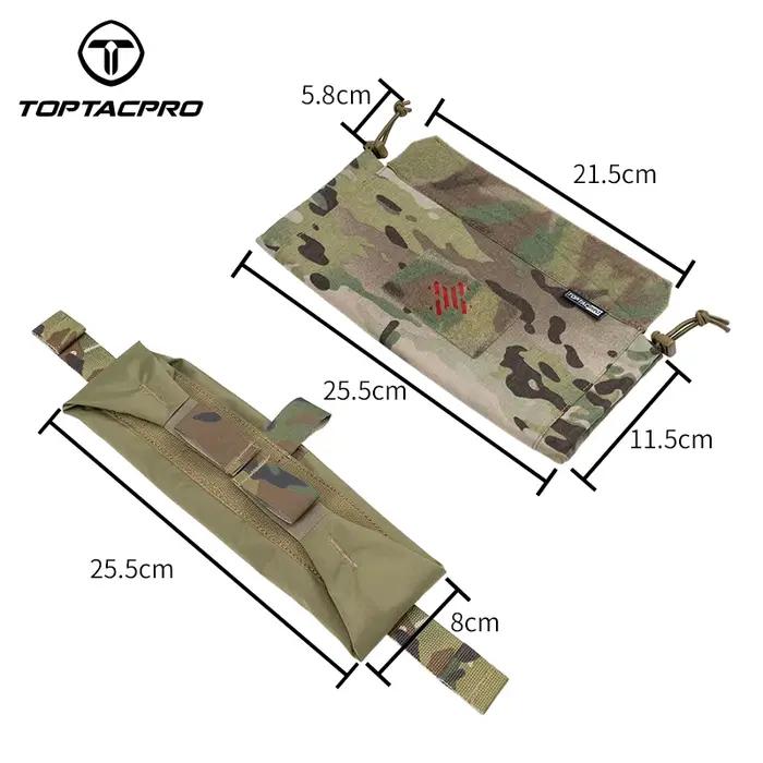 TOPTACPRO pochette médicale tactique rouleau 1 pochette EDC pour traumatismes IFAK trousse de premie