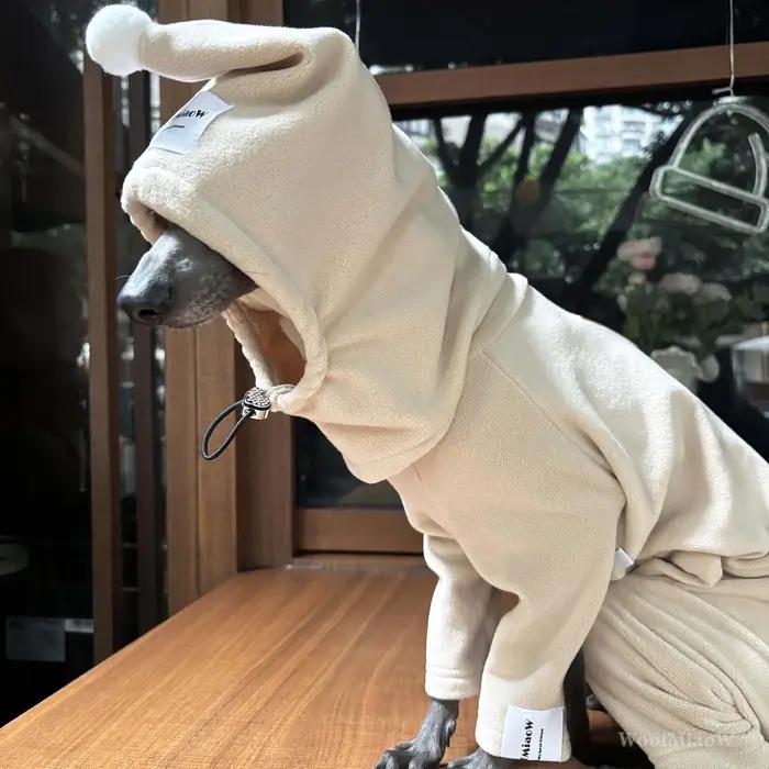 Vêtements pour chiens pour Greyho italien avec chapeau
