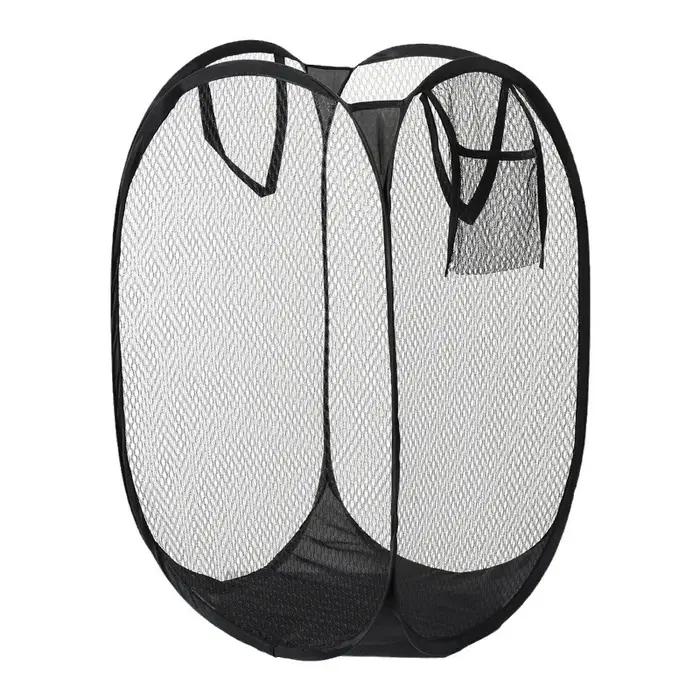 Panier de rangement en tissu éco-responsable pour tri de vêtements, pliable, idéal pour la maison et le voyage en bleu ciel, rose, bleu ou noir