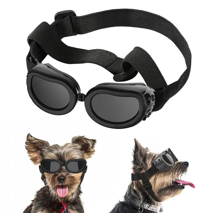 Lewondr Lunettes de soleil pour chiens de petite raie Lunettes de protection UV pour petits chiens P