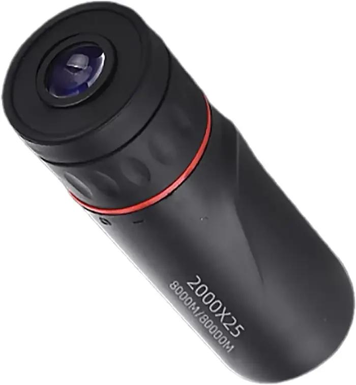 Monoculaire HD 2000x25 mini portable - Télescope mobile phone pour camping chasse observation oiseaux