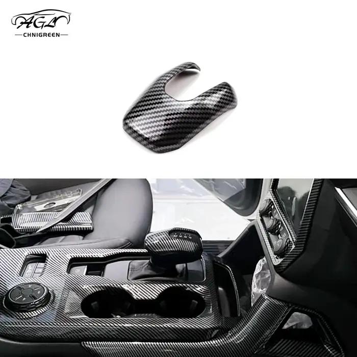 Couvercle décoratif intérieur en fibre de carbone ABS pour Ford Ranger Cloest, couvercle de pommeau
