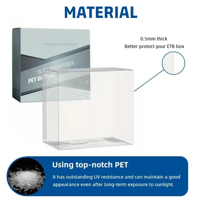 Emballage 5/10 : housse de protection ETB en plastique PET adaptée aux boîtes de formation d'élite