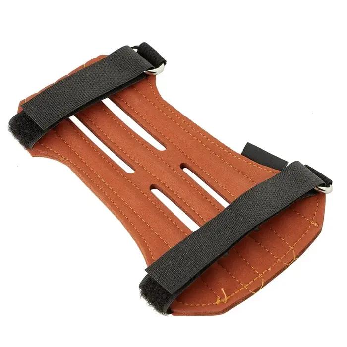 Protège-bras de tir à l'arc en cuir suédé pour hommes et femmes protection des bras pour tir à l'arc occasions spéciales entretien facile multicolore